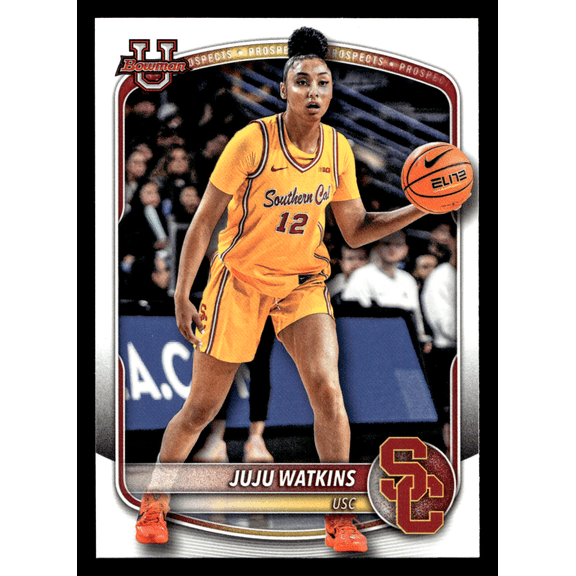 2025 Bowman University JuJu Watkins USC Trojans NCAA Basketball Trading Card BPP-96