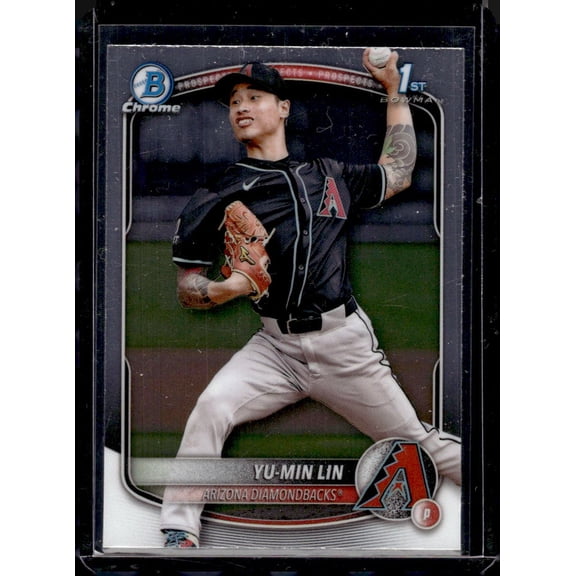2025 Bowman Chrome Prospects Yu-Min Lin Arizona Diamondbacks #BCP-27 Baseball Card