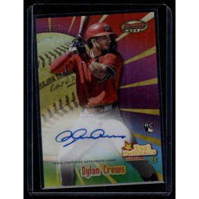 2025 Bowman's Best Dylan Crews #BPA-DC Best Performances /75 Baseball Card Washington Nationals MLB Baseball Trading Card