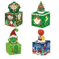 2025 & CISIL - 4 Sets Of Christmas Gifts In Different Styles Christmas Theme Party Surprise Money Gift Box Gifts
