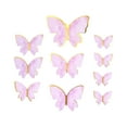 thumbnail image 1 of 2025 & CISIL 48Pcs Purple Butterfly Cake Decoration Colorful 3D Butterflies Cupcake Toppers For Birthday Wedding Butterfly Cake Decor Supply, 1 of 4