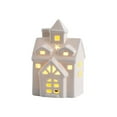 thumbnail image 1 of 2025 & CISIL - Ceramic Ornaments Luminous Christmas House House European Style Hollow Desktop Decoration Night Light Atmosphere Light, 1 of 4