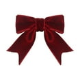 thumbnail image 1 of 2025 & CISIL Christmas Red And Green Velvet Ribbon Bow Handmade Tailcoat Cutting Christmas Tree Gift Box Decoration Bow, 1 of 4