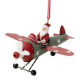 thumbnail image 1 of 2025 & CISIL Santa On Airplane Figurines Funny Santa Flying Plane Snowman In Airplane Hanging Ornament Airplane Christmas Ornament Pendant For Christmas Tree Decorati, 1 of 3