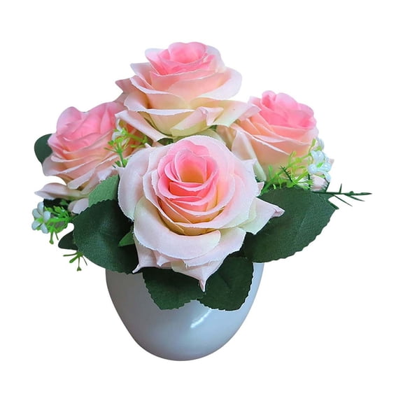 2025 & CISIL Simulation Green Plant Potted Ornaments Plant Combination Indoor Desktop Ornaments Simulation Artificial Flower Plant Bonsai