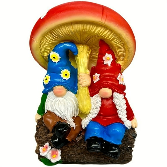 2025 & CISIL Vintage Couple Gnome Dwarf Garden Statue, Resin Decorative Ornaments, Yard Terrace Decoration, Birthday Gift