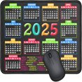 2025 Calendar Mouse Pad with Stitched Edges & NonSlip Rubber Base 11