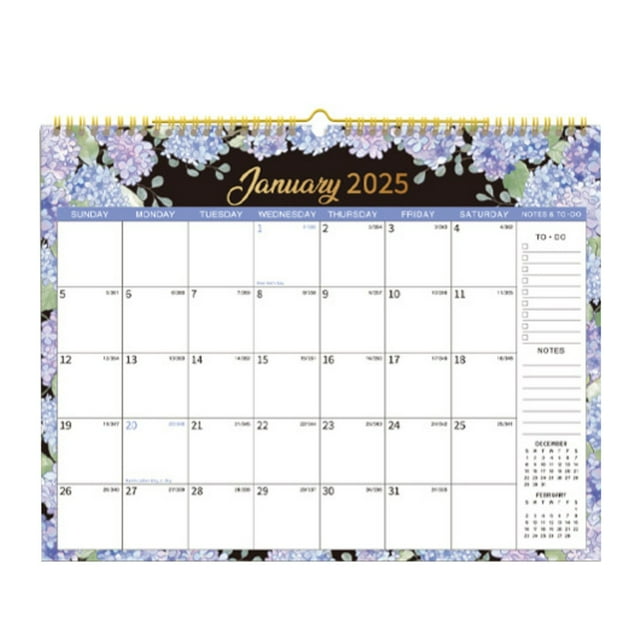 2025 Calendar,Wall Calendar from January 2025 to December 2025,Perfect