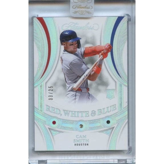 2025 Panini Cam Smith Houston Astros Rookie Autograph Label Sticker Near Mint Baseball Card