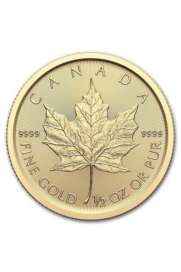 2025 Canada 1/2 oz Gold Maple Leaf BU