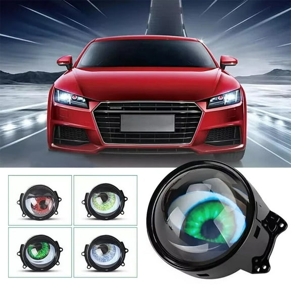 2025 Car Dynamic Devil Eyes Lights 3 Inch 12v Car WIFI Control Eyes Retrofit Kit-