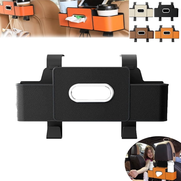 2025 Car Seat Storage Box, Car Seat Back Storage Box, Car Seat Back Storage Box,Car Seat Back Storage Bag Car Tissue Box Rear Seat Storage Cup Hook,Auto Interior Seat Back Storage Box For Travel