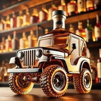 2025 Car Whiskey Bottle Car Whiskey Decanter Car Whiskey Bottle Funny Truck Whiskey Decanter Car Glass Wine Bottle Gift for Dad Husband Whiskey Lovers Home Bar Decoration(Classic Car)350ml