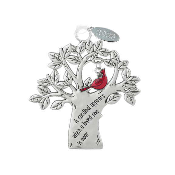 2026 Cardinal Memorial Ornament w/ Gift Box, Touching Sympathy Gift, "A Cardinal Appears"