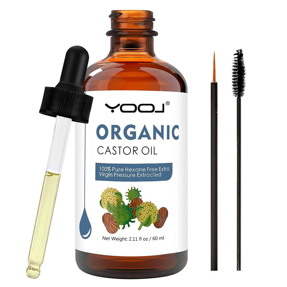 2025Castor oil 60ml (A) Castor oil eyelashes eyebrows hair