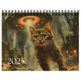 2025 Cat Calendar Funny Calendar with Cat Image Daily Weekly Monthly