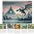 2025 Cat Dragon Rider Calendar, Cat Dragons 2025 Wall Calendar, Cat