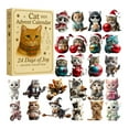 thumbnail image 1 of 2025 Cat Lovers Advent Calendar 24 Days Countdown Set with 2D Acrylic Hanging Decorations Cute Festive for Enthusiasts, 1 of 9
