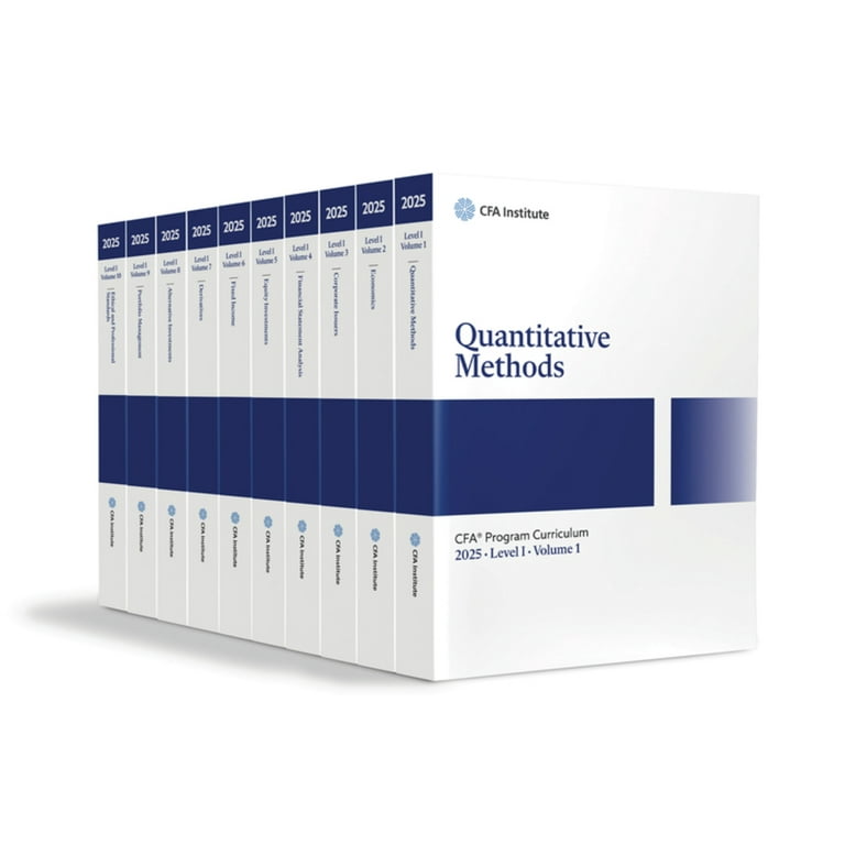 2025 Cfa Program Curriculum Level I Box Set (Paperback) - Walmart.com