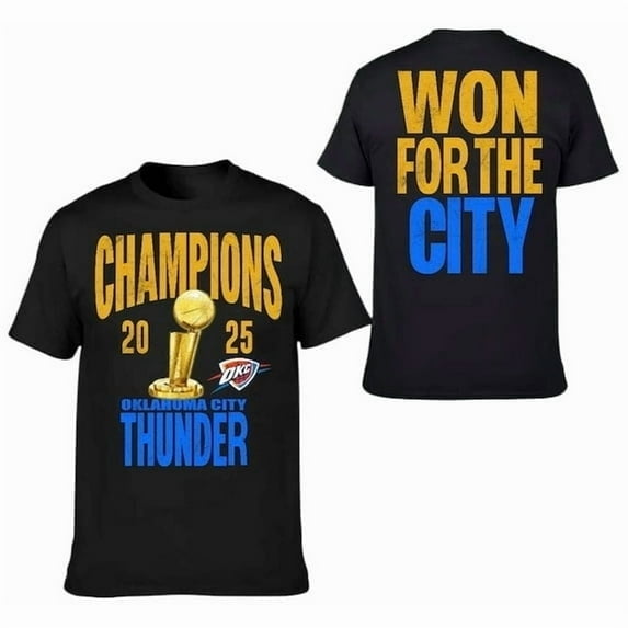 2025 Champs Confetti Tee – O.K.C Thunder Style Limited Shirt