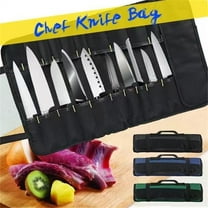 2025 Chef Knife Storage Bag, Anti-Collision Portable Carrying Case with Multiple Compartments for Kitchen Knives & Utensils, Waterproof Durable Fabric