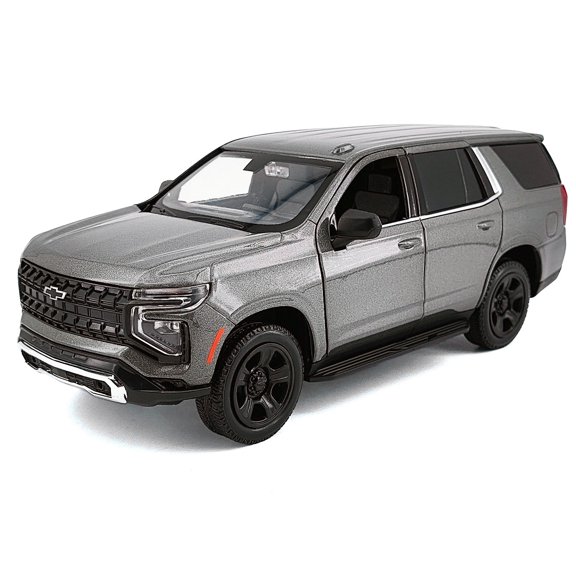 2025 Chevrolet Tahoe PPV Dark Gray Metallic "Custom Builder's Kit" 1/24 Diecast Model Car by Motormax