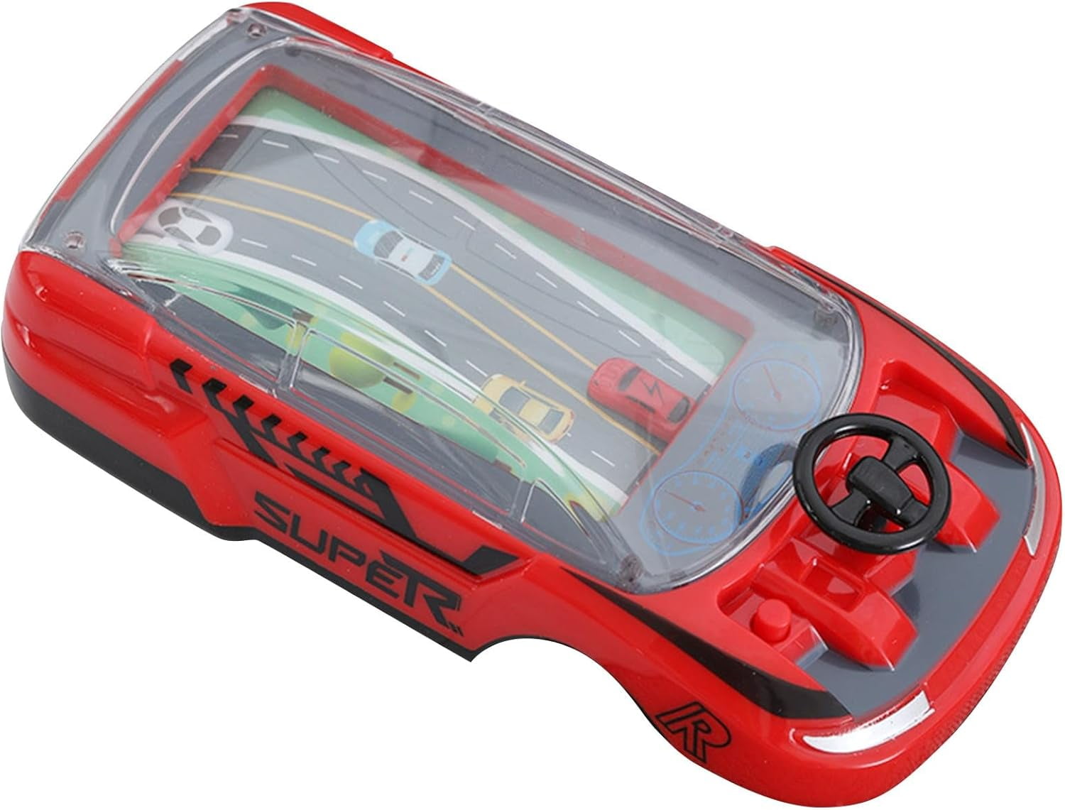 2025 Children's Handheld Game Console, Kids Simulation Adventure Driving Racing Car Game, Educational Handheld Racing Game Car Toys, Boys Girls Small Car Thinking Training Concentration (B1)