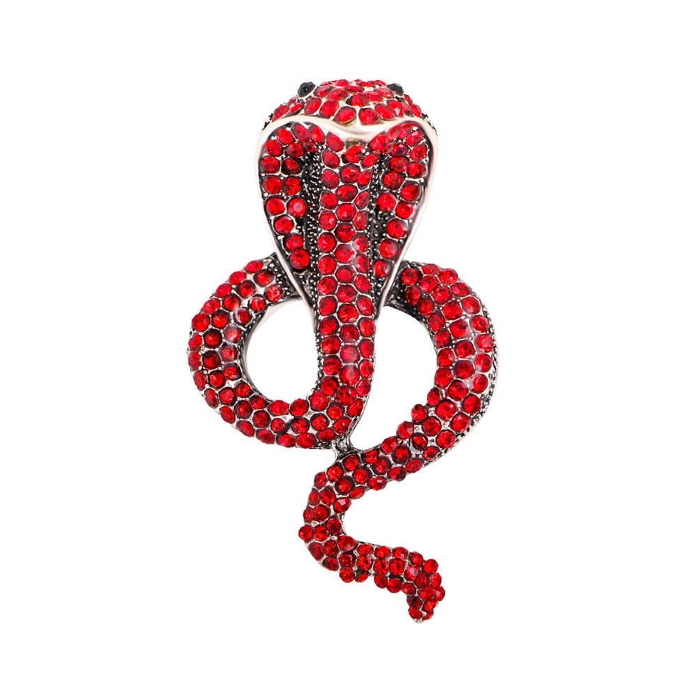 2025 Chinese Snake Brooch Pin,Rhinestone Snake Brooch,2025 Year Snake