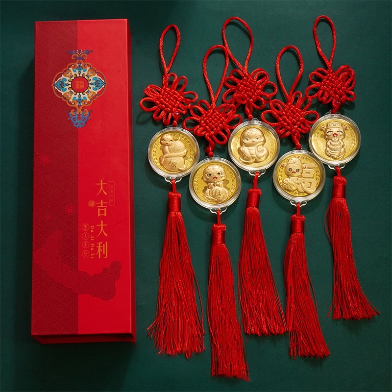 2025 Chinese Zodiac Year Of The Snake Commemorative Coins Lucky Pendant