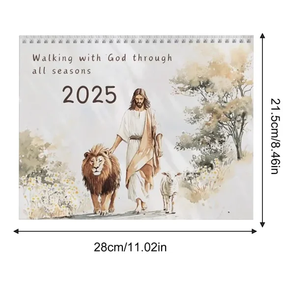 2025 Christian Bible Stories Wall Calendar Monthly Bible Wall Calendar Christian Bible Stories December Jesus Story Calendar