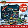 thumbnail image 1 of 2025 Christmas Advent Calendar, 24 Days Christmas Countdown Alloy Cars Vehicles Toy Set - Xmas Christmas Advent Calendar Party Favor Toys Gift for Kids Boys Toddlers, 1 of 7