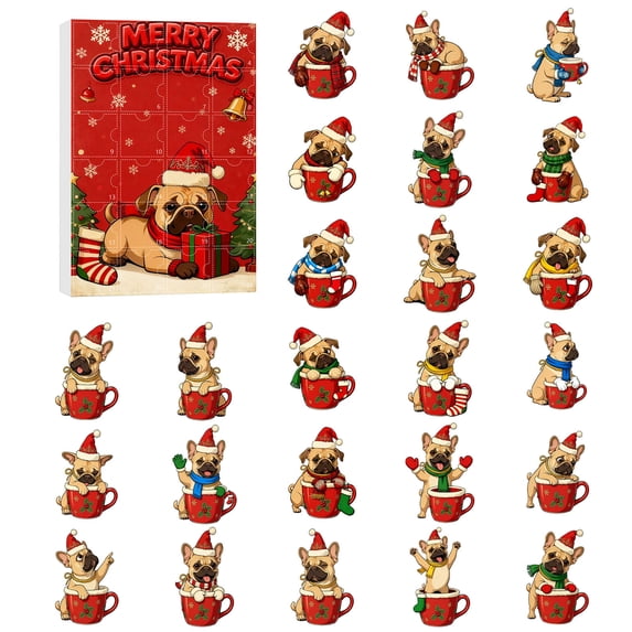 2025 Christmas Advent Calendar, 24 Days Countdown Calendar, Holiday Surprise Gift Box for Xmas Party Ornament Collection