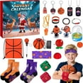 thumbnail image 1 of 2025 Christmas Advent Calendar, 24 Days Countdown Calendar Surprise Toy Box For Basketball Sports Accessories Set, Funny Holiday Gift, 1 of 5