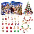 thumbnail image 1 of 2025 Christmas Advent Calendar Bracelets, 24 Days Xmas Countdown Calendar with DIY Charm Bracelets Kits for Christmas Party New Year Birthday Gifts, 1 of 8