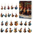 thumbnail image 1 of 2025 Christmas Advent Calendar Chicken with Santa Hats, 24 Days Countdown Calendar with 2D Hanging Ornaments, Funny Chicken Tree Decor for Kids Toddlers Xmas Gifts, 1 of 8