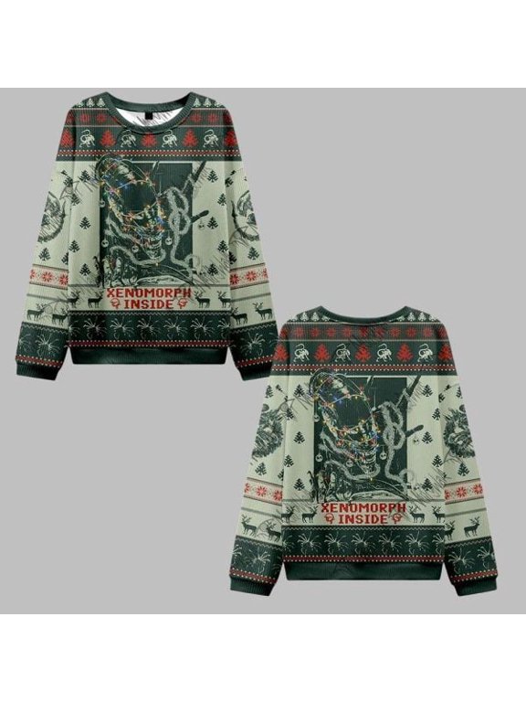 2025 Christmas Alien 426 3D Christmas Sweater