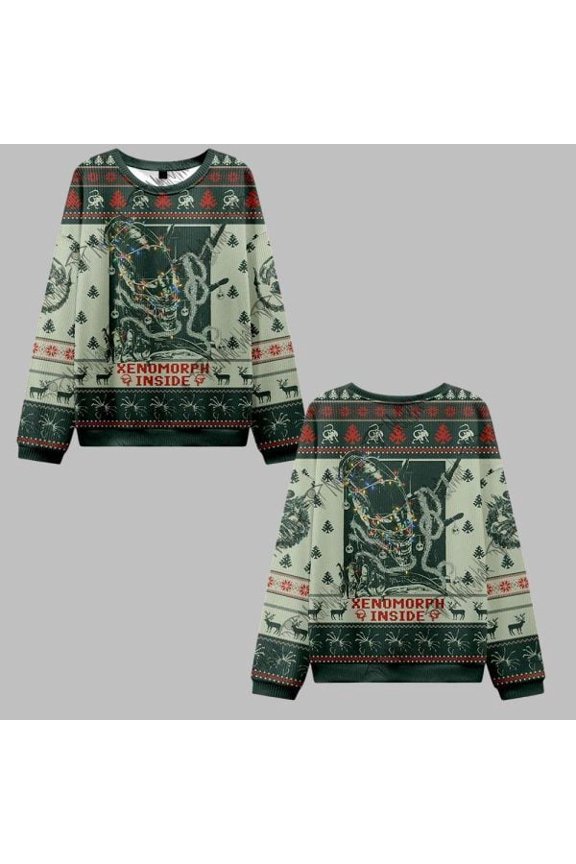 2025 Christmas Alien 426 3D Christmas Sweater