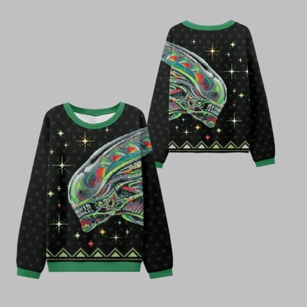2025 Christmas Alien Xenomorph 3D Sweater - Walmart.com