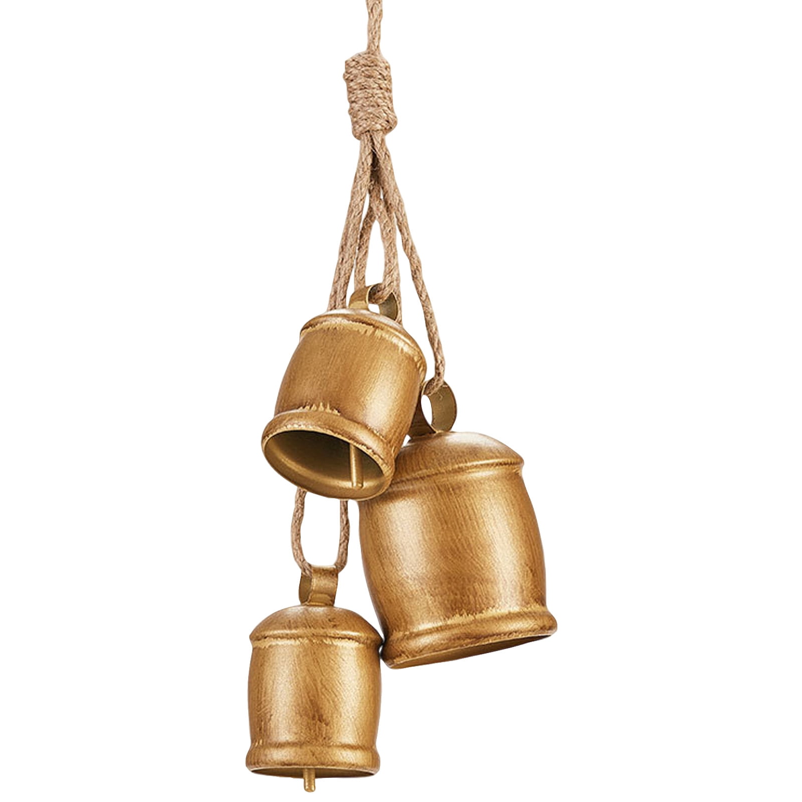 2025 Christmas Bell Decorations, Christmas Bell Brass Metal Hanging Cow ...