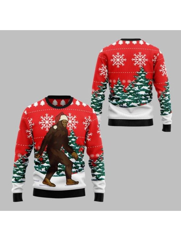 2025 Christmas Bigfoot 3D Christmas Sweater