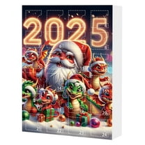2025 Christmas Countdown Calendar Cute Acrylic Decoration Holiday Gifts Box For Family And Friend