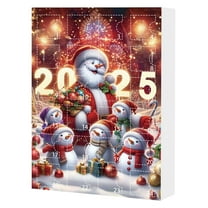 2025 Christmas Countdown Calendar Cute Acrylic Decoration Holiday Gifts Box For Family And Friend