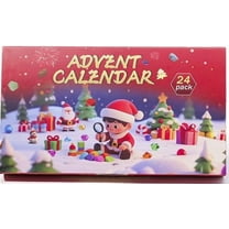 2025 Christmas Crystal Advent Calendar, 24-Day Natural Crystal Christmas Countdown Calendar, Perfect Birthday and Christmas Gift for Kids, Teens, and Adults (Pack of 5)