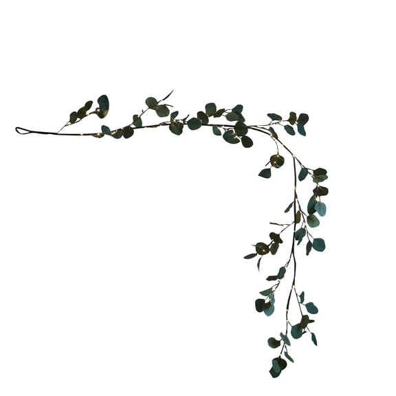 2025 Christmas Decorations Artificial Garland 6FT 96 LED Battery Operated Vine Lights With Timer For Spring Wedding Wall Decor