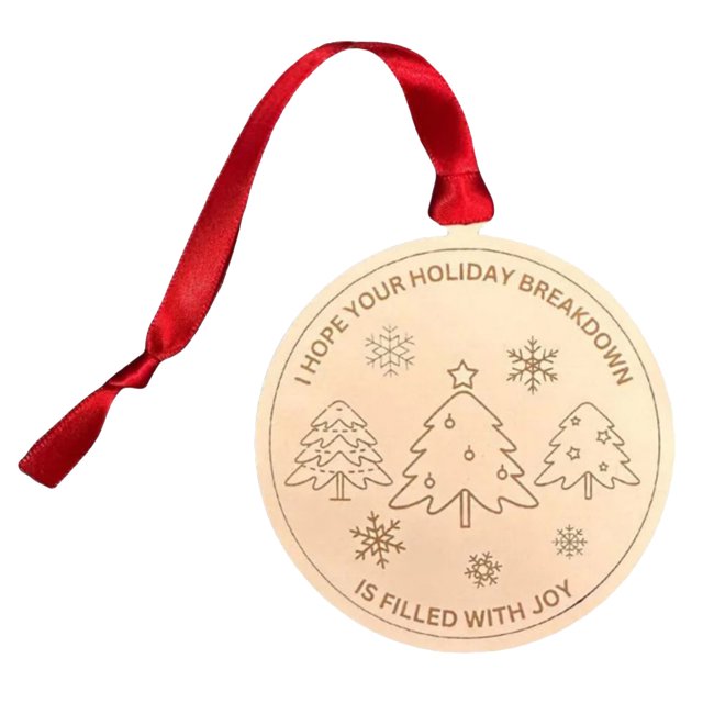 2025 Christmas Decorations Christmas 2D Wooden Hanging Decorations