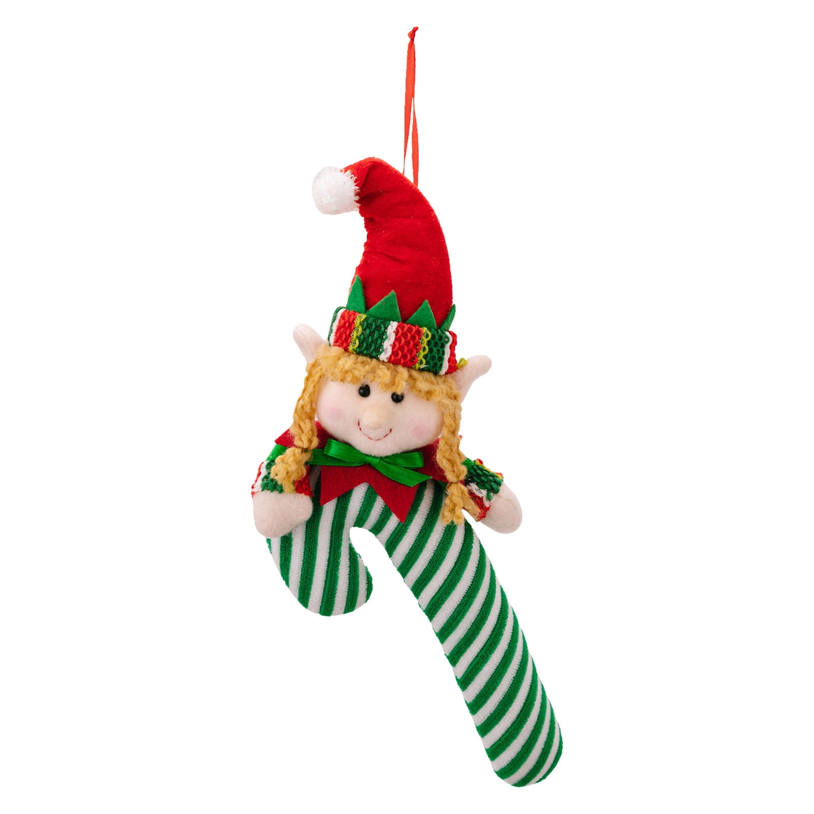 2025 Christmas Decorations Christmas Decoration 3D Pendant Fabric Cane