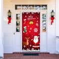 thumbnail image 1 of 2025 Christmas Door Cover - Elastic Door Decorations for Festive Party for Front Entrances and Home, 1 of 3