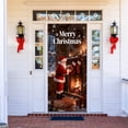 thumbnail image 1 of 2025 Christmas Elastic Door Cover Festive Holiday Party Home Decorations for Front Entryway Seasonal Celebration, 1 of 3
