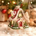 thumbnail image 1 of 2025 Christmas Gingerbread House Ornaments, Christmas Hanging Village Houses Tree Decor, 2D Acrylic Christmas Hanging Ornaments for Christmas Tree Holiday Party Home Decoration, 1 of 7