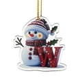 thumbnail image 1 of Christmas Letter Ornaments Set - Personalized Acrylic Hanging Pendants for Tree/Wreath (Custom Holiday Decor), 1 of 4